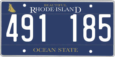 RI license plate 491185