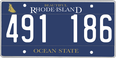RI license plate 491186