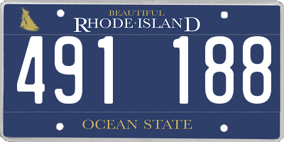 RI license plate 491188