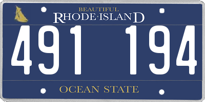RI license plate 491194