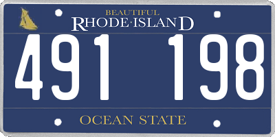 RI license plate 491198