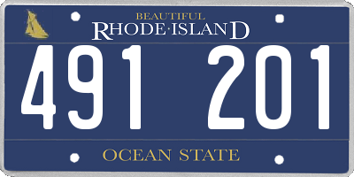 RI license plate 491201