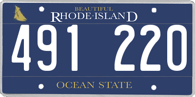 RI license plate 491220
