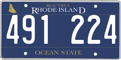 RI license plate 491224