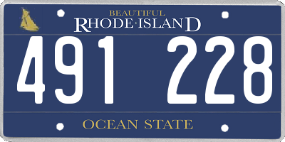 RI license plate 491228