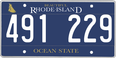 RI license plate 491229