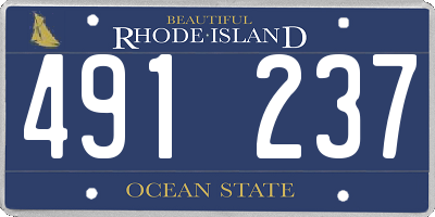 RI license plate 491237