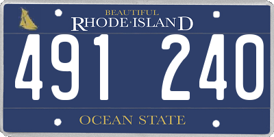 RI license plate 491240