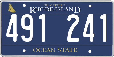 RI license plate 491241