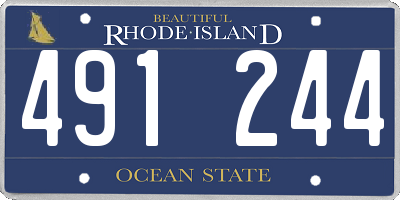 RI license plate 491244