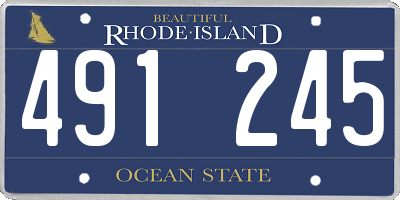 RI license plate 491245