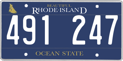 RI license plate 491247