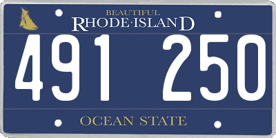 RI license plate 491250