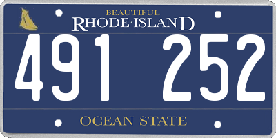 RI license plate 491252
