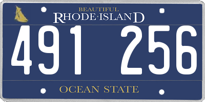 RI license plate 491256