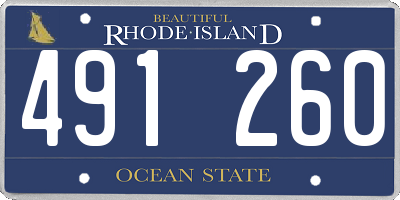 RI license plate 491260