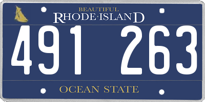 RI license plate 491263