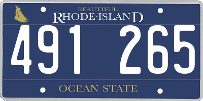 RI license plate 491265