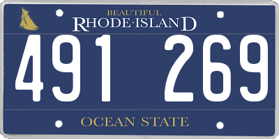 RI license plate 491269
