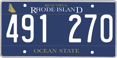 RI license plate 491270