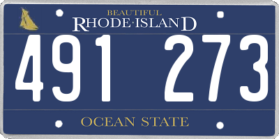 RI license plate 491273
