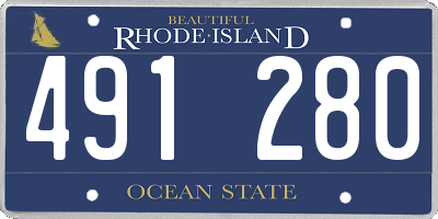 RI license plate 491280