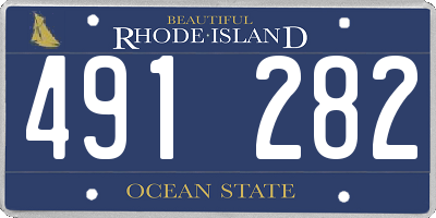 RI license plate 491282