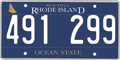 RI license plate 491299