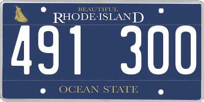 RI license plate 491300