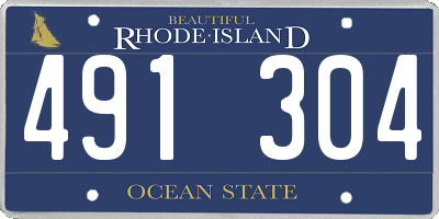 RI license plate 491304