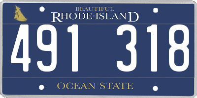 RI license plate 491318