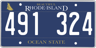 RI license plate 491324