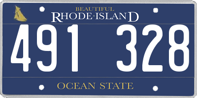 RI license plate 491328