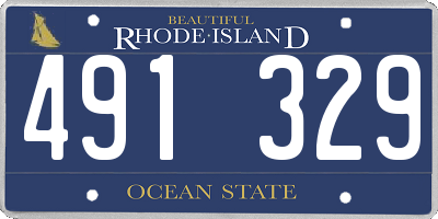 RI license plate 491329