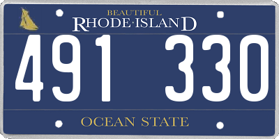 RI license plate 491330