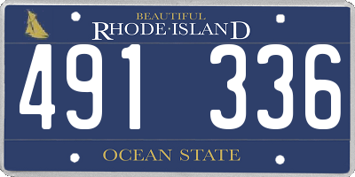 RI license plate 491336