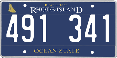 RI license plate 491341