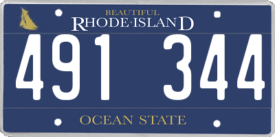 RI license plate 491344