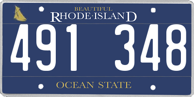 RI license plate 491348