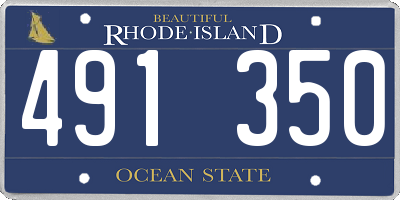 RI license plate 491350