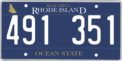 RI license plate 491351