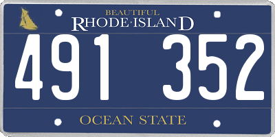 RI license plate 491352
