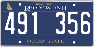 RI license plate 491356