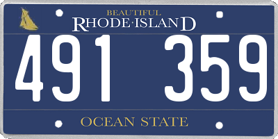 RI license plate 491359
