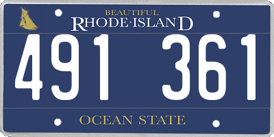 RI license plate 491361