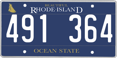 RI license plate 491364