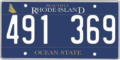 RI license plate 491369