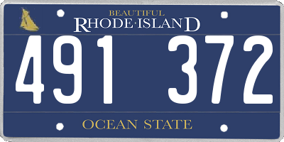 RI license plate 491372