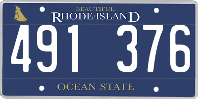 RI license plate 491376
