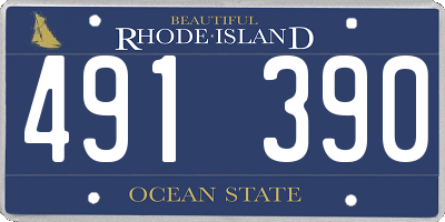 RI license plate 491390